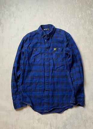 Синя сорочка lyle scott. звертайтеся для отримання детальнішої інформації. рубашка lyle scott состоляние 8/10(нужно постирать) размер м цена-200
