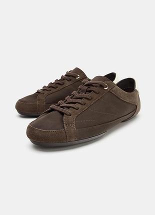Коричневі кросівки zara розмір 38