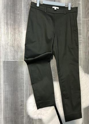 Якісні зелені ділові штани жіночі брюки h&m