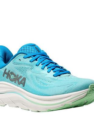 Жіночі бігові кросівки hoka clifton 10 у фірмовому забарвленні skyward blue / cielo blue (блакитний / бірюзовий).розмір:38