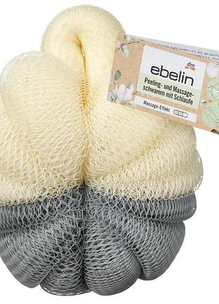 Пилинговая губка ebelin для тела с петлей
