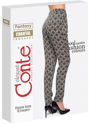 Брюки женские conte chantal текстильные 176-64-92/xs, желтый