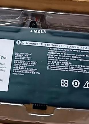 Оригінальний акумулятор для ноутбуків dell (модель mv07r / 72wgv / w5w19
