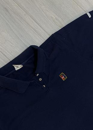 Вінтажне поло nike court dri-fit темно-синє, розмір m (оригінал)