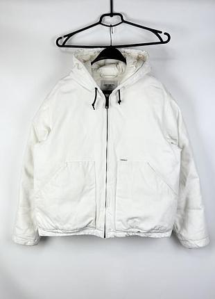 Куртка carhartt wip og active jacket біла / молочна оригінал унісекс демісезон / зима укорочена розмір m
