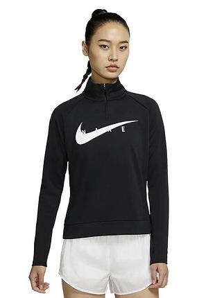 Лонгслів nike w nk swoosh run half-zip