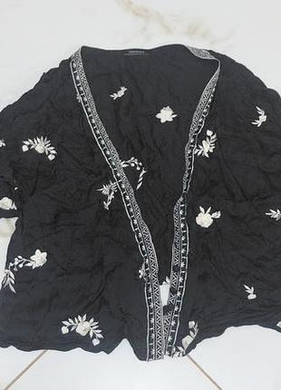 Вискозная блузка блуза крдиган zara