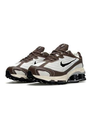 Nike x supreme shox ride 2 sp white brown