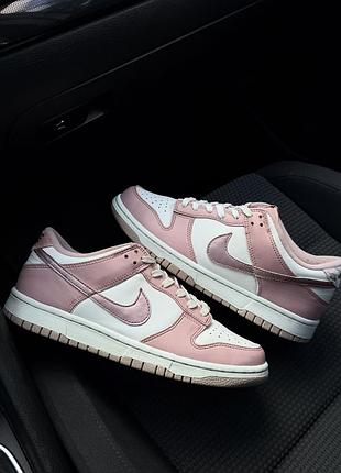 Жіночі кросівки nike dunk low pink valvet оригінал