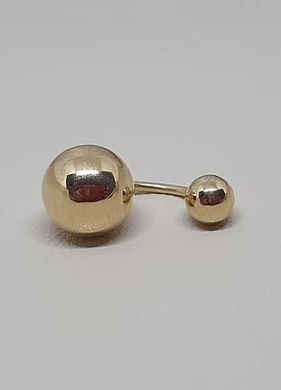Золотая серьга-пирсинг. 310129_9_л