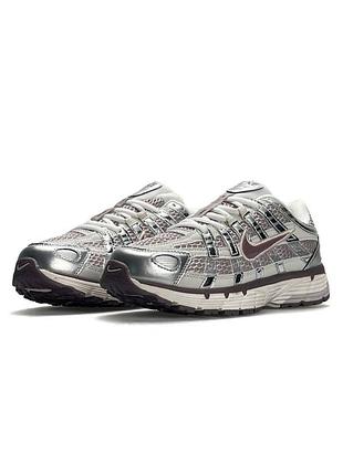 Nike p-6000 w silver maroon