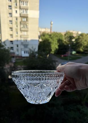 Антикваріат хрусталь салатниця цукерниця