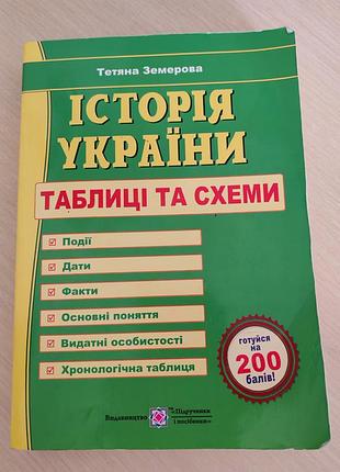 История украинны. таблицы и схемы. тетяная земеровая