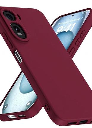 Чехол fiji full soft premium для poco c81 pro противоударный бампер с микрофиброй bordo