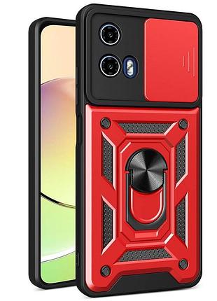 Чохол fiji camera defence для motorola g24 бампер із захистом камери та підставкою red