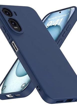 Чехол fiji full soft premium для poco c81 pro противоударный бампер с микрофиброй dark blue