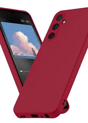 Чехол fiji full soft premium для samsung galaxy a15 4g / a15 5g противоударный бампер с микрофиброй marsala
