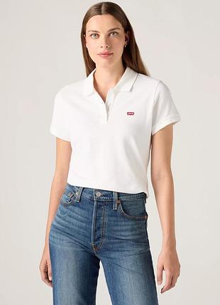 Футболка поло біле levi’s