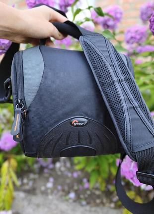 Профессиональная сумка для фотоаппарата lowepro apex aw + защитный дождевик
