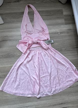 Атласна сукня рожева 🌸