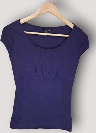 .
футболка h&amp;m, фиолетовая, размер s