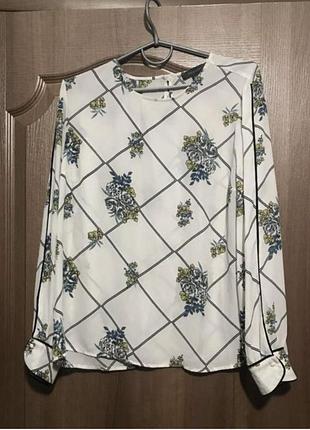 Primark💙жіночий одяг/ блуза з квіточками 💛42/xl/50