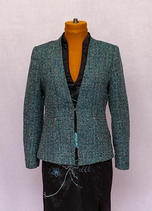 Текстурний жакет-кардиган приталеного крою на гачку ✂️h&amp;m, made in vietnam 📍размер eur 40, us 10 (m-l), детали в описании