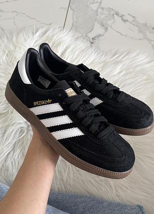 Кроссовки adidas spezial handball black logo