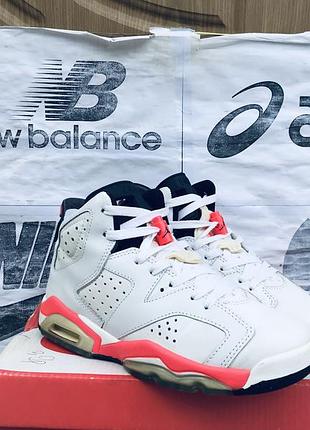 Кроссовки nike air jordan 6 retro bg баскетбольные кожаные