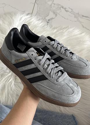 Кроссовки adidas spezial handball grey black