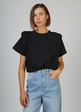 Футболка isabel marant belita топ блузка с подплечниками
