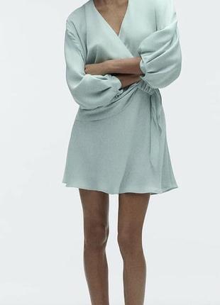 Сатинова сукня від zara, s