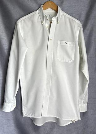 Біла чоловіча сорочка lacoste