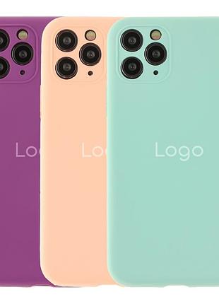 Чохол silicone case full size with frame для iphone 11 pro 38.shiny pink