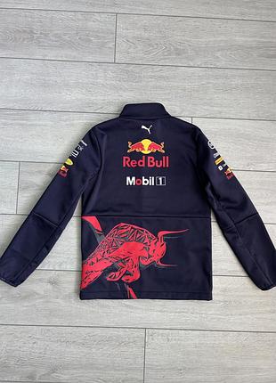 Детская куртка софтшелл пума ред булл формула 1 ф1 puma red bull racing tag heuer mobil 1 oracle tezos formula 1 f1 10 лет рост 140 см оригинал