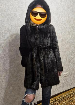 Шикарная натуральная шуба из ондатри