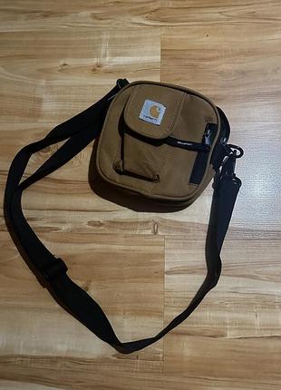 Оригінальна месенджер-сумка carhartt wip essentials bag (колір brown / hamilton brown)
