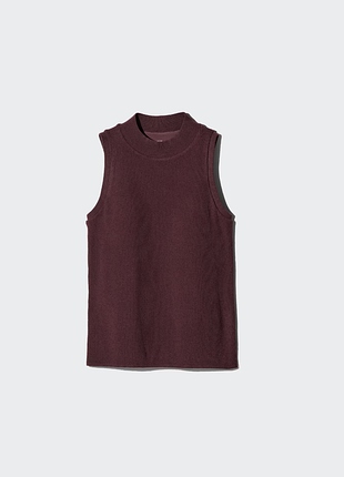 Гольф женский без рукавов с вшитым бра uniqlo