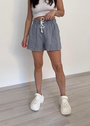 Льняные шорты h&amp;m