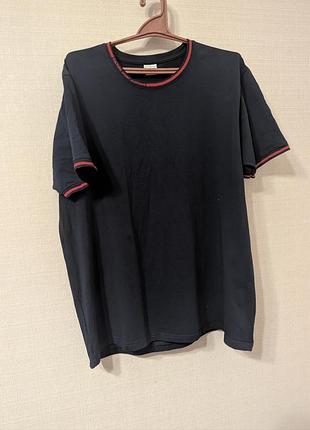 Футболка bk elvis 6xl черный базовый хлопок с эластаном большого размера