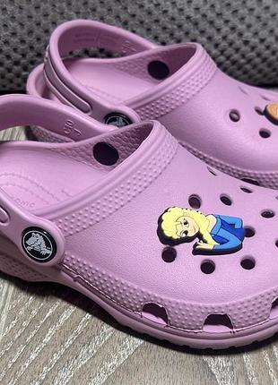 Оригінальні crocs c10 крокси для дівчинки ельза