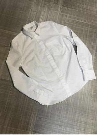 Next💙 жіночий одяг/біла сорочка з довгими рукавами💛 36/s/44