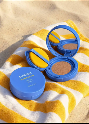Сонцезахисний кушон air cushion bb cream spf 50+pa+++ ніацинамід пантенол 15гр moday