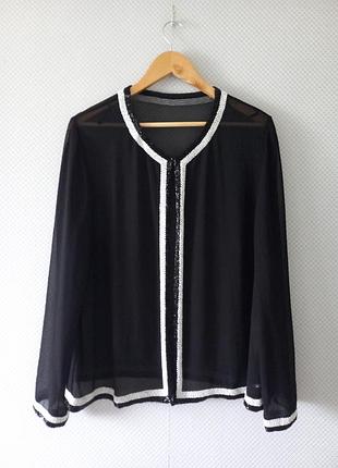 Накидка с бисером jkara new york