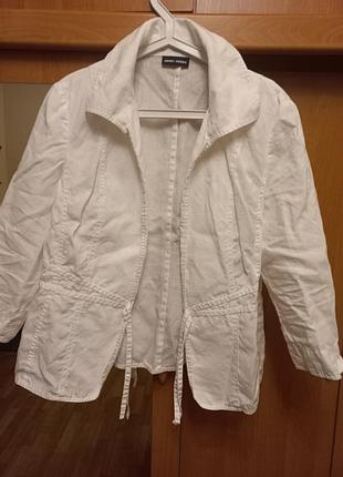 Продам белый льняной пиджак gerry weber (16)