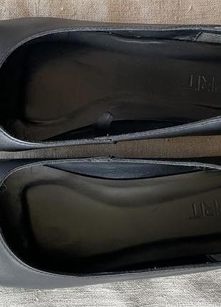 Чорні шкіряні балетки esprit. 41 розмір. натуральна шкіра. чорна шкіряна сумка esprit в подарунок.