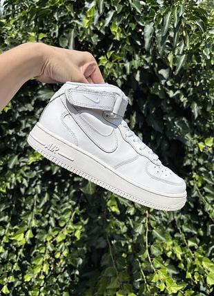 Кросівки жіночі nike air force 1 mid, білі, 38 розмір