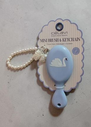 Міні щітка-брелок для волосся celavi mini brush & keychain