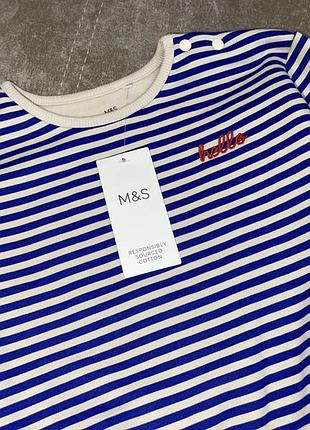 Дитячий лонгслів m&s 1.5-2роки 2