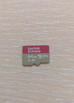 Карта памяти microsd 64 gb hc i u3 sandisk